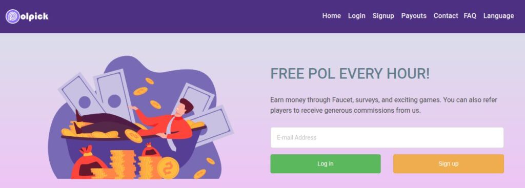 Polpick.io Review 2025 | Legit POL Faucet to Claim Free MATIC Hourly